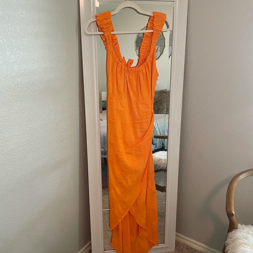 Bright Orange Free People dress